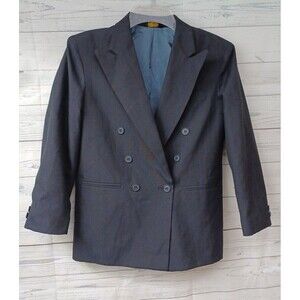 Charles Klein Boys Blazer Jacket Navyblue Double Breasted Sz 12